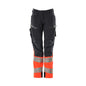 Housut, naiset, DIAMOND, polvitaskut, stretch housut