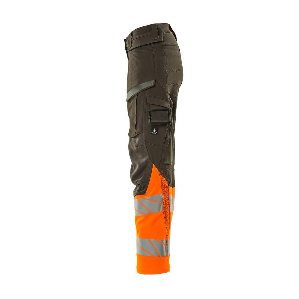 Housut, naiset, DIAMOND, polvitaskut, stretch housut