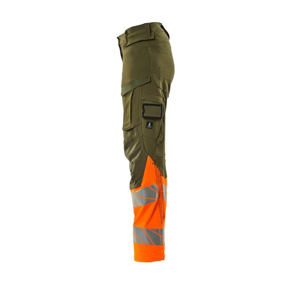 Housut, naiset, DIAMOND, polvitaskut, stretch housut