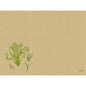 Ein strukturiertes braunes Graspapier Tischset 30 x 40 cm Veggies von Duni GmbH zeigt grüne Veggie-Skizzen und kleine "Ecoecho"- und "sustainable"-Schriftzüge, die diese umweltfreundlichen Platzsets hervorheben. Die Packung enthält 250 Stück.