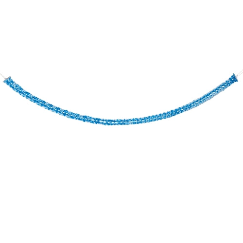 Die PAPSTAR 2 Girlanden aus Papier der PAPSTAR GmbH sind festlich hängend vor weißem Hintergrund dargestellt, in der Mitte leicht nach unten gebogen.