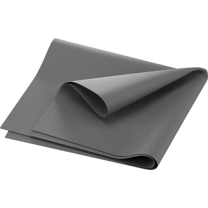 Taitettu Dunilin-lautasliina 40 x 60 cm 1/4 taitto Duni GmbH:lta näytetään valkoista taustaa vasten, mikä korostaa sen harmaata väriä, näkyviä reunoja ja kevyttä tekstuuria.