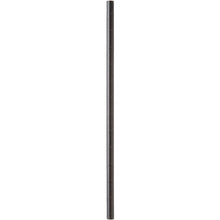 Lähikuva pystysuorasta, sylinterimäisestä sauvasta, jossa on sileä pinta ja vaakasuoria viivoja, samanlainen kuin Duni GmbH:n FSC®-paperista valmistettu juomapilli, 6 mm x 230 mm, musta, pakkaus (200 kappaletta).