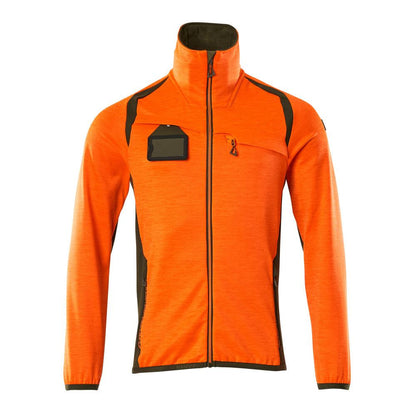 Fleece-villapaita vetoketjulla mikrofleece-takki