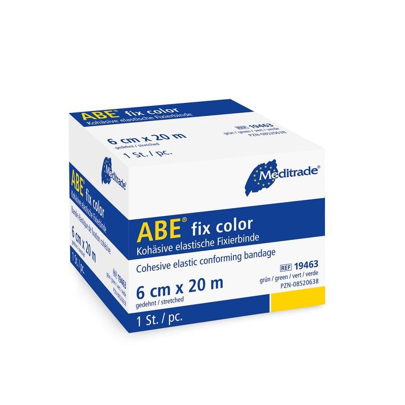 ABE® fix color erittäin joustava kiinnitysside, 6 cm x 20 m