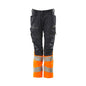 Housut, naiset, DIAMOND, polvitaskut, stretch housut