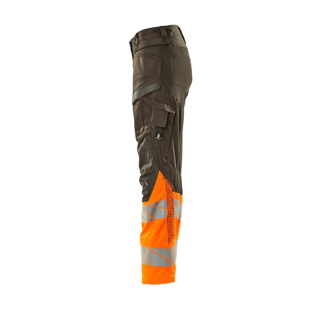 Housut, naiset, DIAMOND, polvitaskut, stretch housut