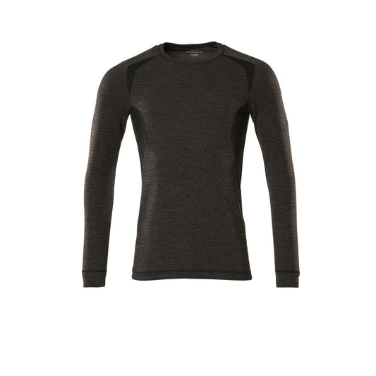 Toimiva aluspaita, kevyt toiminnallinen aluspaita, tumma antrasiitti/musta