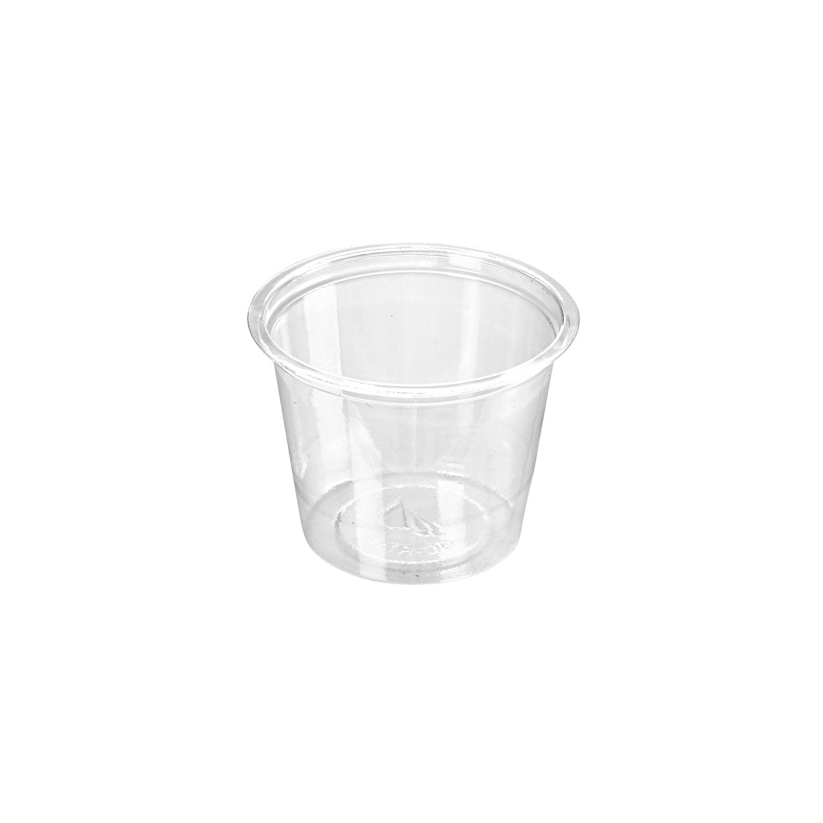 Duni GmbH:n Dressingbecher 30 ml, rPET 45x45x33 on tyhjä valkoista taustaa vasten. Läpinäkyvä kuppi on yksinkertaisen, sylinterimäisen muotonsa ansiosta ihanteellinen kestävä kertakäyttökulho kastikkeille tai salaatinkastikkeille. Pakkaus: 100 kappaletta.