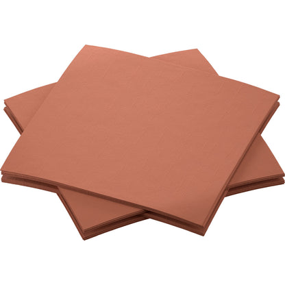 Yksi pino Bio-Dunisoft-lautasliinoja 20 x 20 cm Duni GmbH:ltä, järjestetty hieman päällekkäin valkoiselle taustalle.