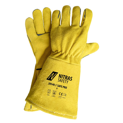 NITRAS SAFE PRO, hitsauskäsineet, okra