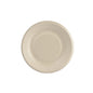 Ruskea lautanen ø 15 cm päällystämättömästä bagassista, valmistettu Duni GmbH:n toimesta (pakkaus, jossa 50 kappaletta), on ympäristöystävällinen vaihtoehto pahvilautasille - pyöreä, hieman kohotetulla reunalla ja aaltomaisella reunuksella.