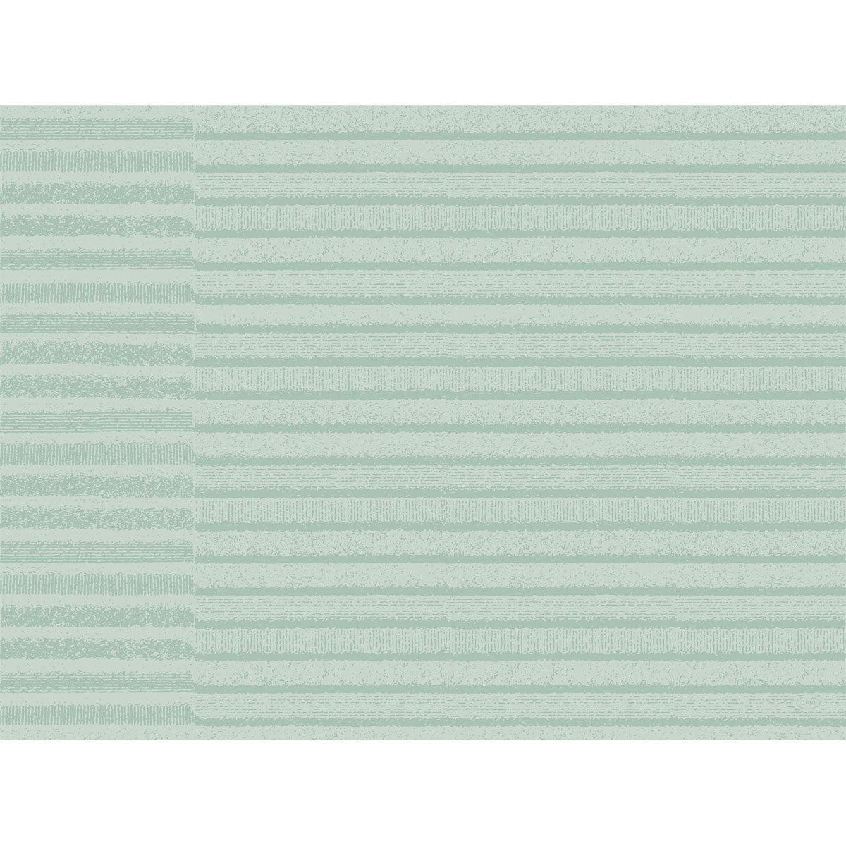 Inspiroidut korkealaatuisista kankaista, Duni GmbH:n Bio-Dunicel-sarjat 30x40 Tessuto minttu näyttävät vaaleanvihreitä ja valkoisia poikkiraitoja rakenteellisella ilmeellä - ihanteellisia askarteluprojekteihin tai sopivat yhteen Tessuto minttu 60121 -koristeen kanssa. Pakkaus sisältää 100 korkealaatuista pöytäsettiä.