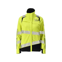 Takki, naiset, ULTIMATE STRETCH työtakki Multisafe, hi-vis keltainen/musta-sininen