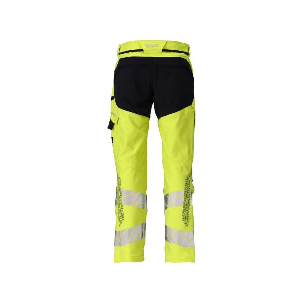 Housut, polvitaskut, ULTIMATE STRETCH -housut Multisafe, hi-vis keltainen/musta-sininen