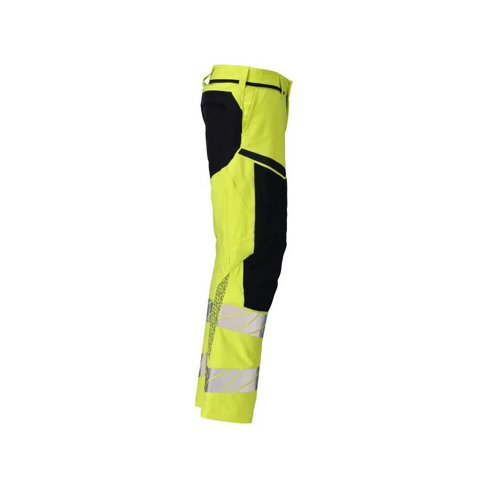 Housut, polvitaskut, ULTIMATE STRETCH -housut Multisafe, hi-vis keltainen/musta-sininen