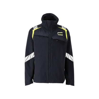 Takki, ULTIMATE STRETCH työtakki Multisafe, musta sininen/hi-vis keltainen