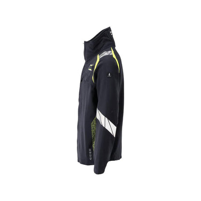 Takki, ULTIMATE STRETCH työtakki Multisafe, musta sininen/hi-vis keltainen