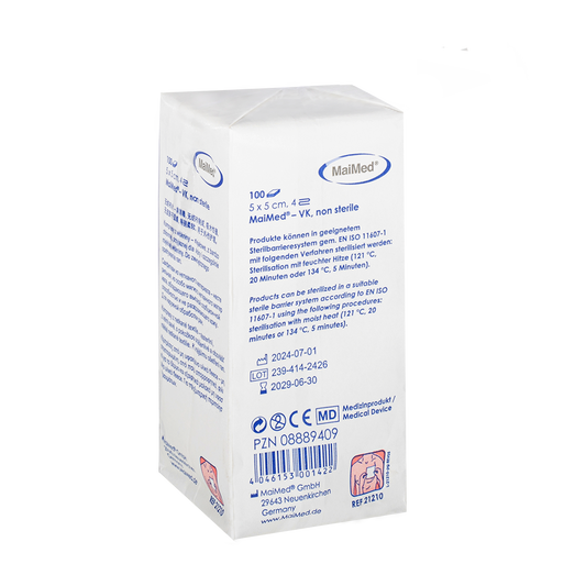 MaiMed-VK ei-steriilit fleecepakkaukset 100 kpl/paperipussi