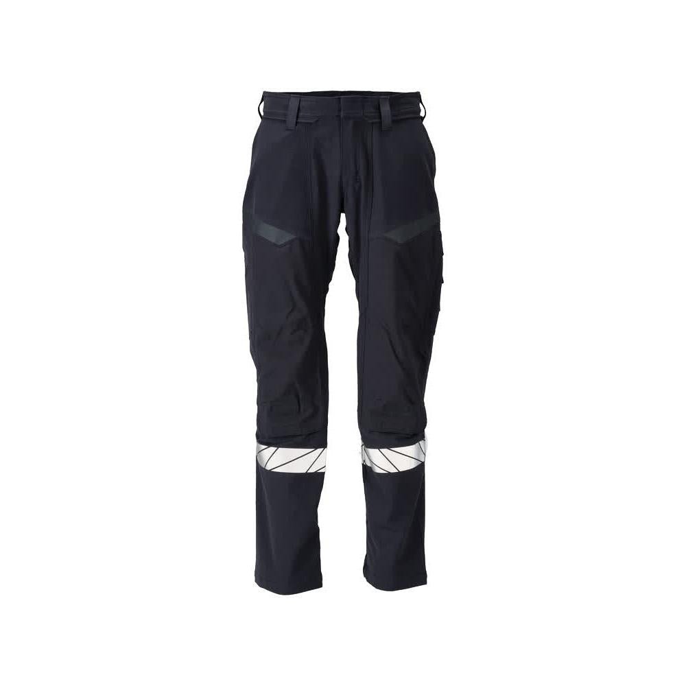 Housut, polvitaskut, ULTIMATE STRETCH -housut Multisafe, musta sininen/hi-vis keltainen