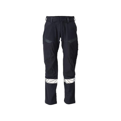 Housut, polvitaskut, ULTIMATE STRETCH -housut Multisafe, musta sininen/hi-vis keltainen