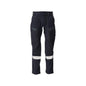 Housut, polvitaskut, ULTIMATE STRETCH -housut Multisafe, musta sininen/hi-vis keltainen