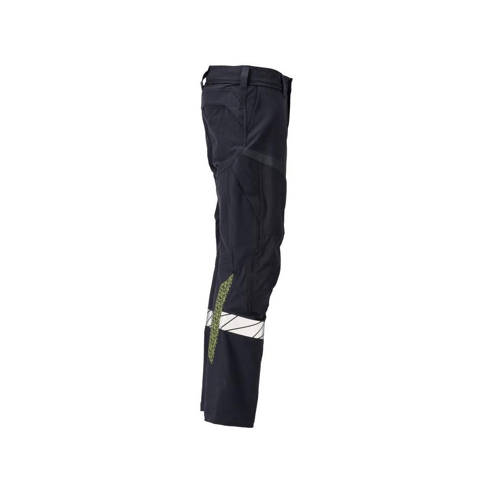 Housut, polvitaskut, ULTIMATE STRETCH -housut Multisafe, musta sininen/hi-vis keltainen