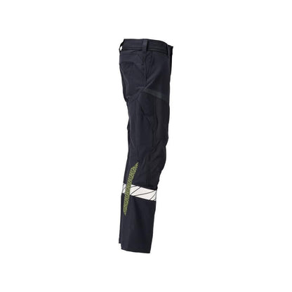 Housut, polvitaskut, ULTIMATE STRETCH -housut Multisafe, musta sininen/hi-vis keltainen