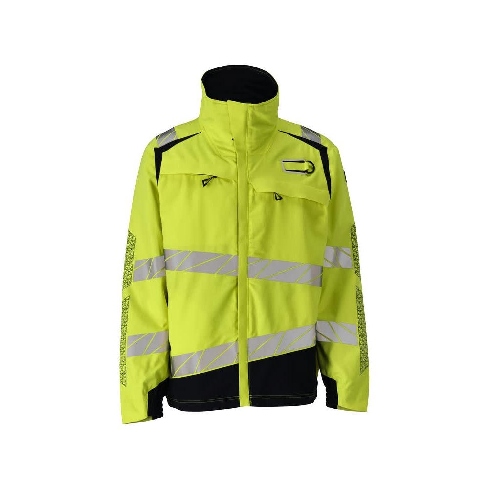 Takki, joustavat insertit Multisafe työtakki, hi-vis keltainen/musta-sininen