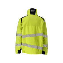 Takki, joustavat insertit Multisafe työtakki, hi-vis keltainen/musta-sininen