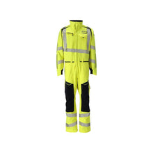 Kaiken kaikkiaan polvitaskut, joustavien sisäosien yhdistelmä Multisafe, hi-vis keltainen/musta-sininen