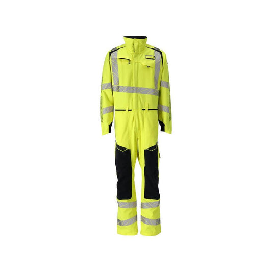 Kaiken kaikkiaan polvitaskut, joustavien sisäosien yhdistelmä Multisafe, hi-vis keltainen/musta-sininen