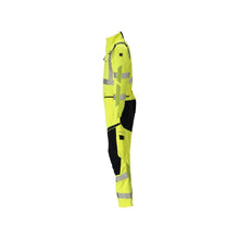 Kaiken kaikkiaan polvitaskut, joustavien sisäosien yhdistelmä Multisafe, hi-vis keltainen/musta-sininen