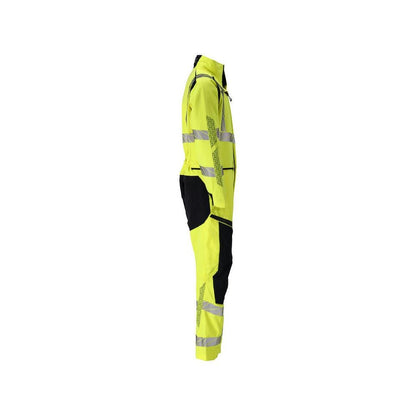 Kaiken kaikkiaan polvitaskut, joustavien sisäosien yhdistelmä Multisafe, hi-vis keltainen/musta-sininen