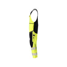 Dungarees, polvitaskut, stretch-sisäkkeet Multisafe dungarees, hi-vis keltainen/musta-sininen