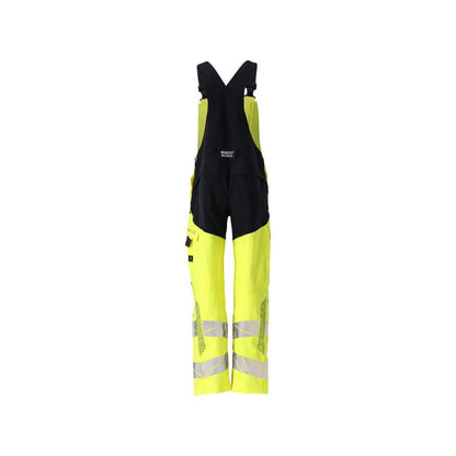 Dungarees, polvitaskut, stretch-sisäkkeet Multisafe dungarees, hi-vis keltainen/musta-sininen
