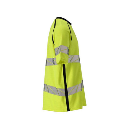 T-paita, moderni istuvuus T-paita Multisafe, hi-vis keltainen/musta-sininen