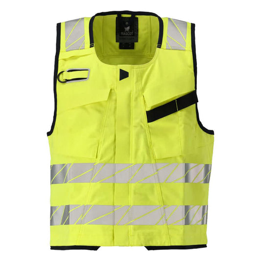 Työkaluliiivi Multisafe, hi-vis keltainen/musta-sininen