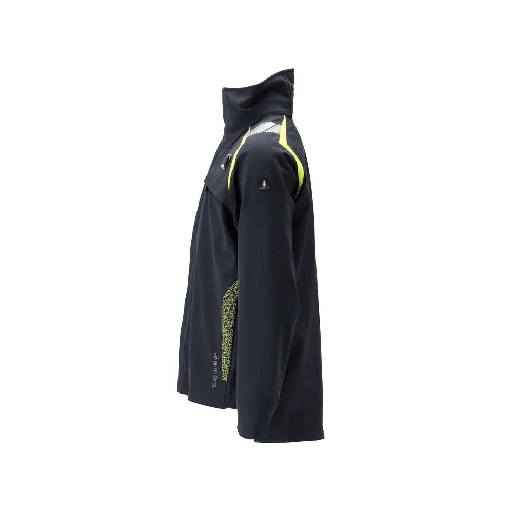 Hard Shell Jacket Jacket Multisafe, musta sininen/hi-vis keltainen