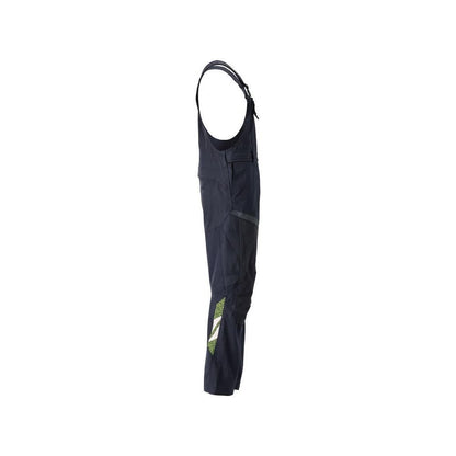 Dungarees, polvitaskut, joustavat sisäosat Multisafe-kangarit, musta sininen/hi-vis keltainen