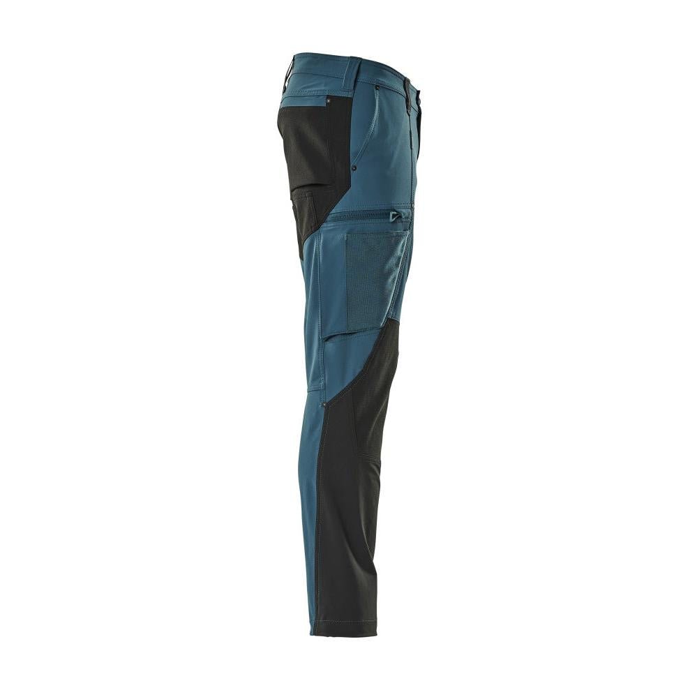 Toimivat housut, ULTIMATE STRETCH -housut, tumma petroli/musta
