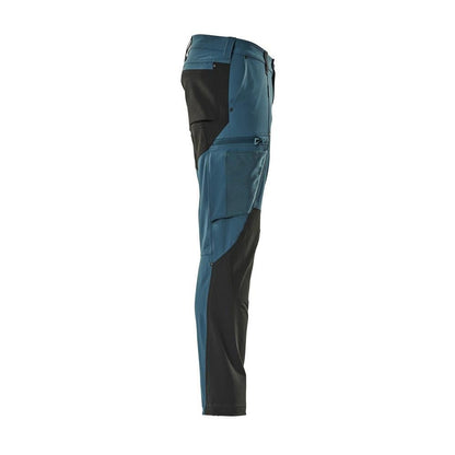 Toimivat housut, ULTIMATE STRETCH -housut, tumma petroli/musta