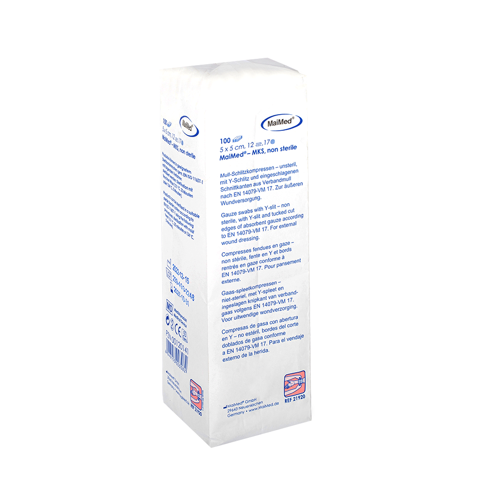 MaiMed-MKS-epästeriili sideharsopakkaus, 100 kpl/paperipussi