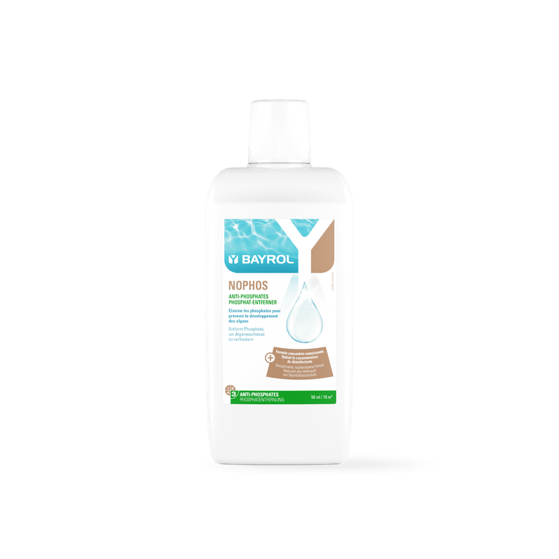 BAYROL Nophos 1 L Fosfaattien poistoon ja ehkäisyyn allasvedestä