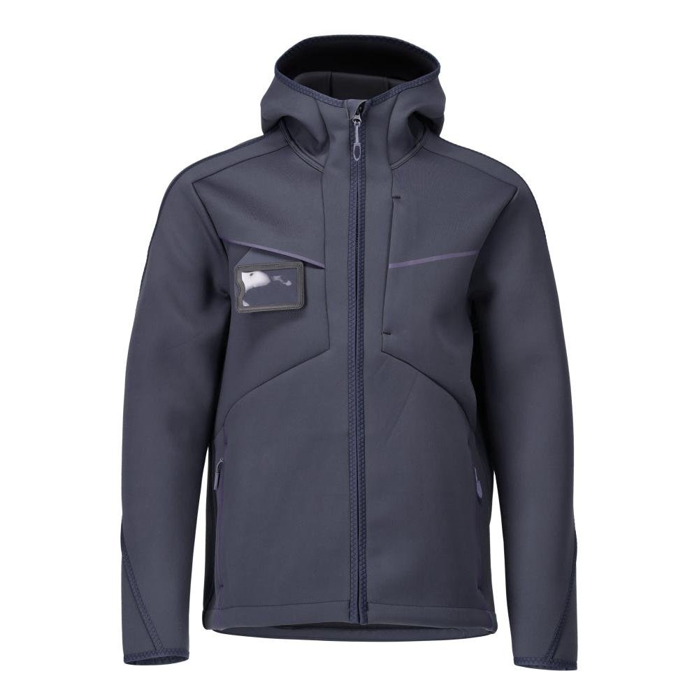 Softshell-takki, huppu, moderni istuva softshell-takki