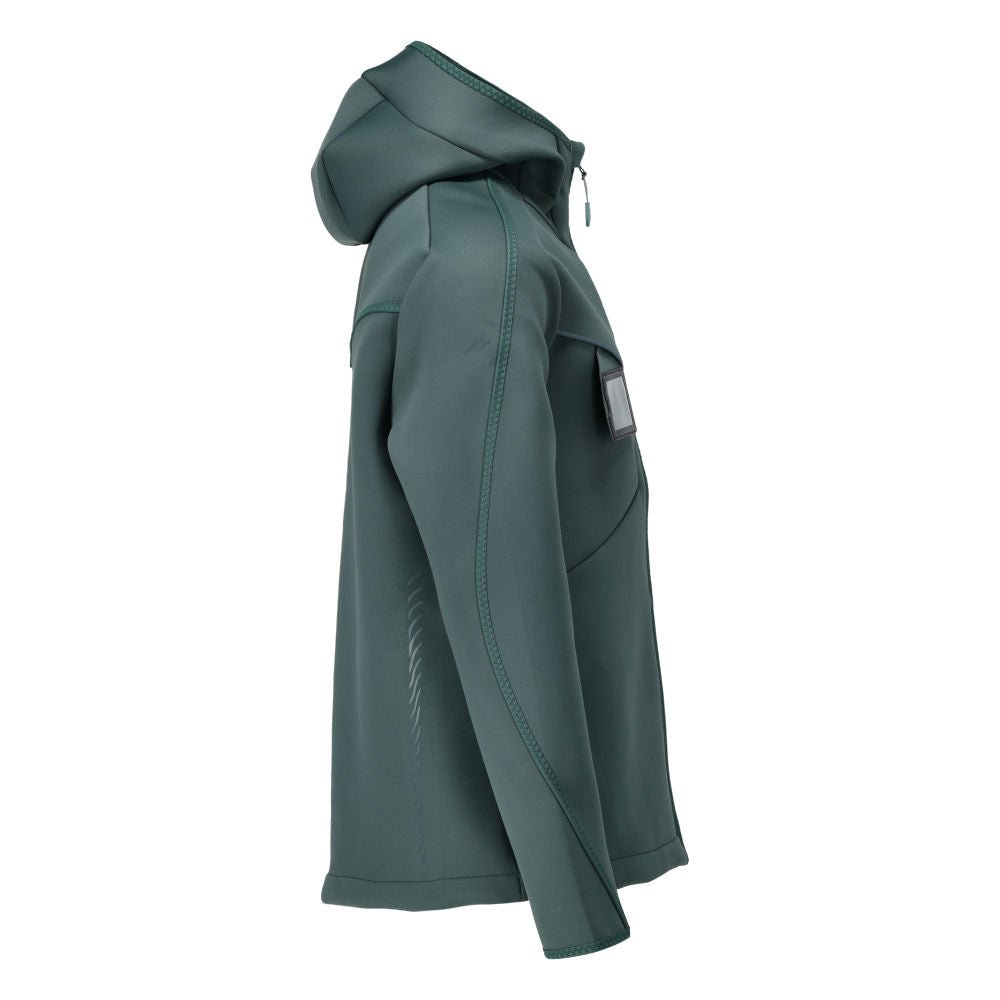 Softshell-takki, huppu, moderni istuva softshell-takki