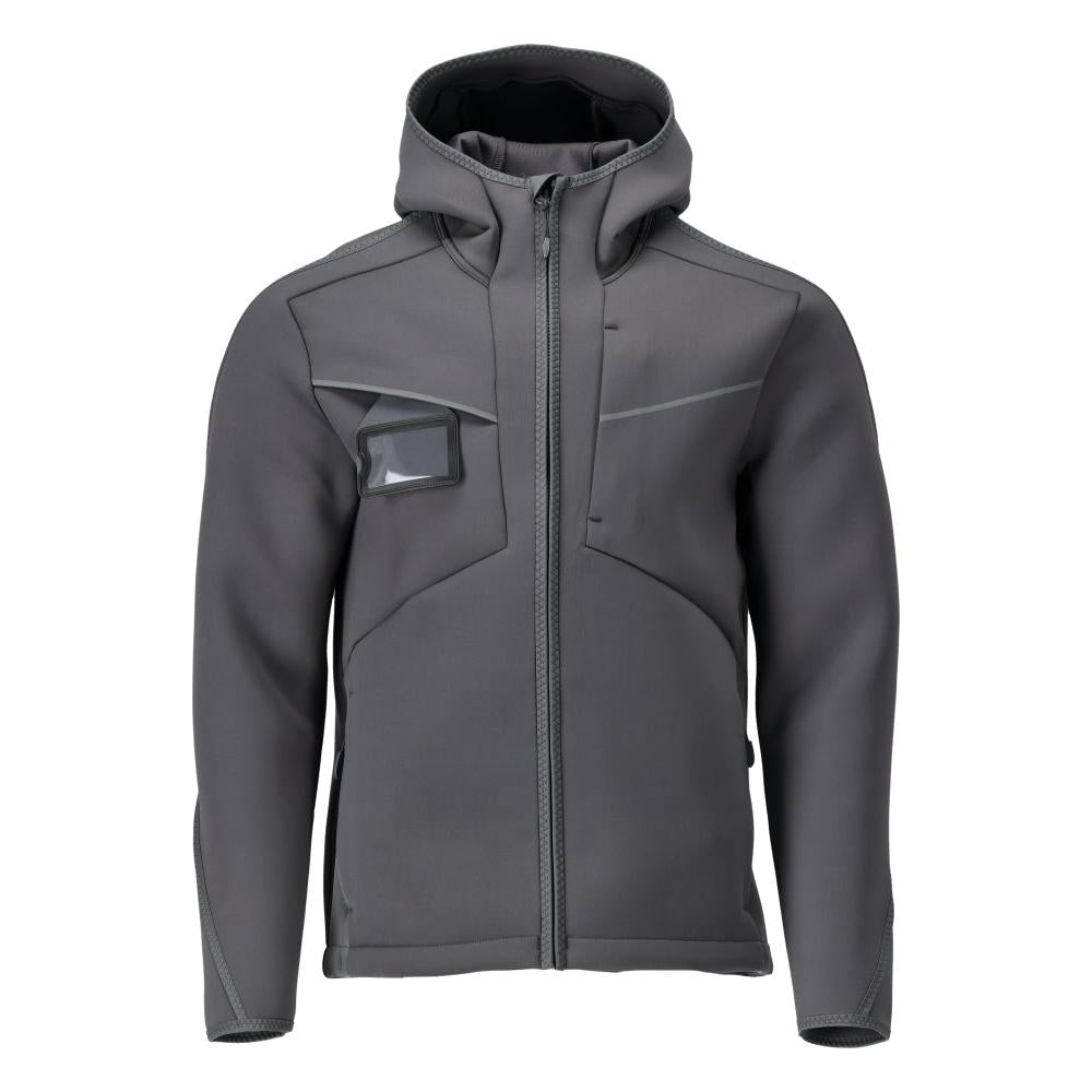 Softshell-takki, huppu, moderni istuva softshell-takki