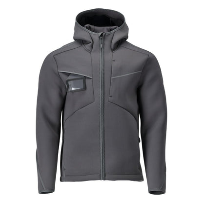 Softshell-takki, huppu, moderni istuva softshell-takki