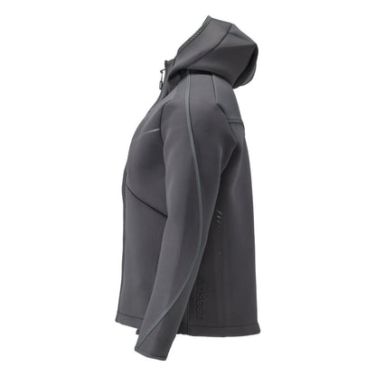 Softshell-takki, huppu, moderni istuva softshell-takki