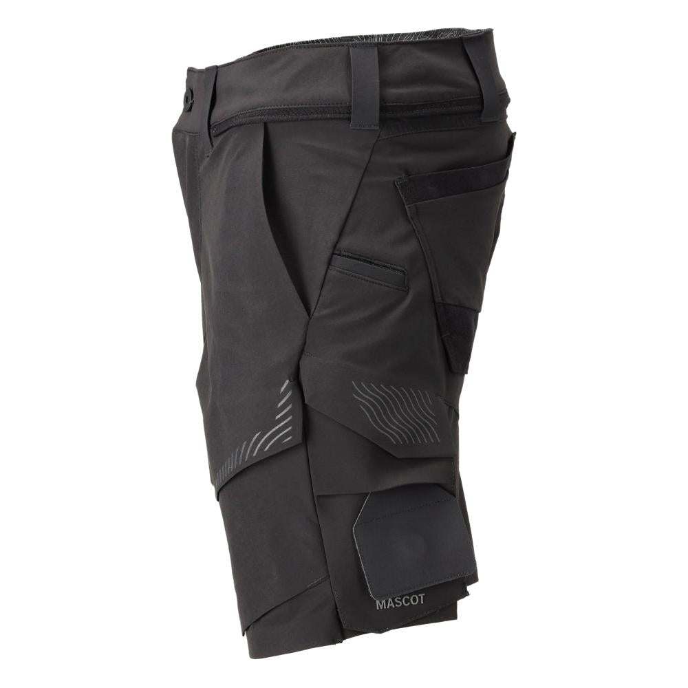 Shortsit, stretch, kevyet shortsit, musta